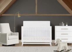 Baby Cribs*Delta Children Spencer 6-in-1 Convertible Crib Bianca White (130)