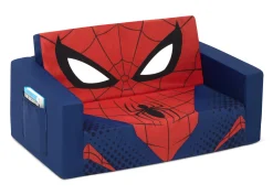 Play Couches*Delta Children Spider-Man Cozee Flip-Out Sofa - 2-in-1 Convertible Sofa to Lounger for Kids
