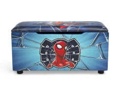 Toy Storage & Bookcases|Book & Toy Storage*Delta Children Spider-Man Upholstered Storage Bench for Kids