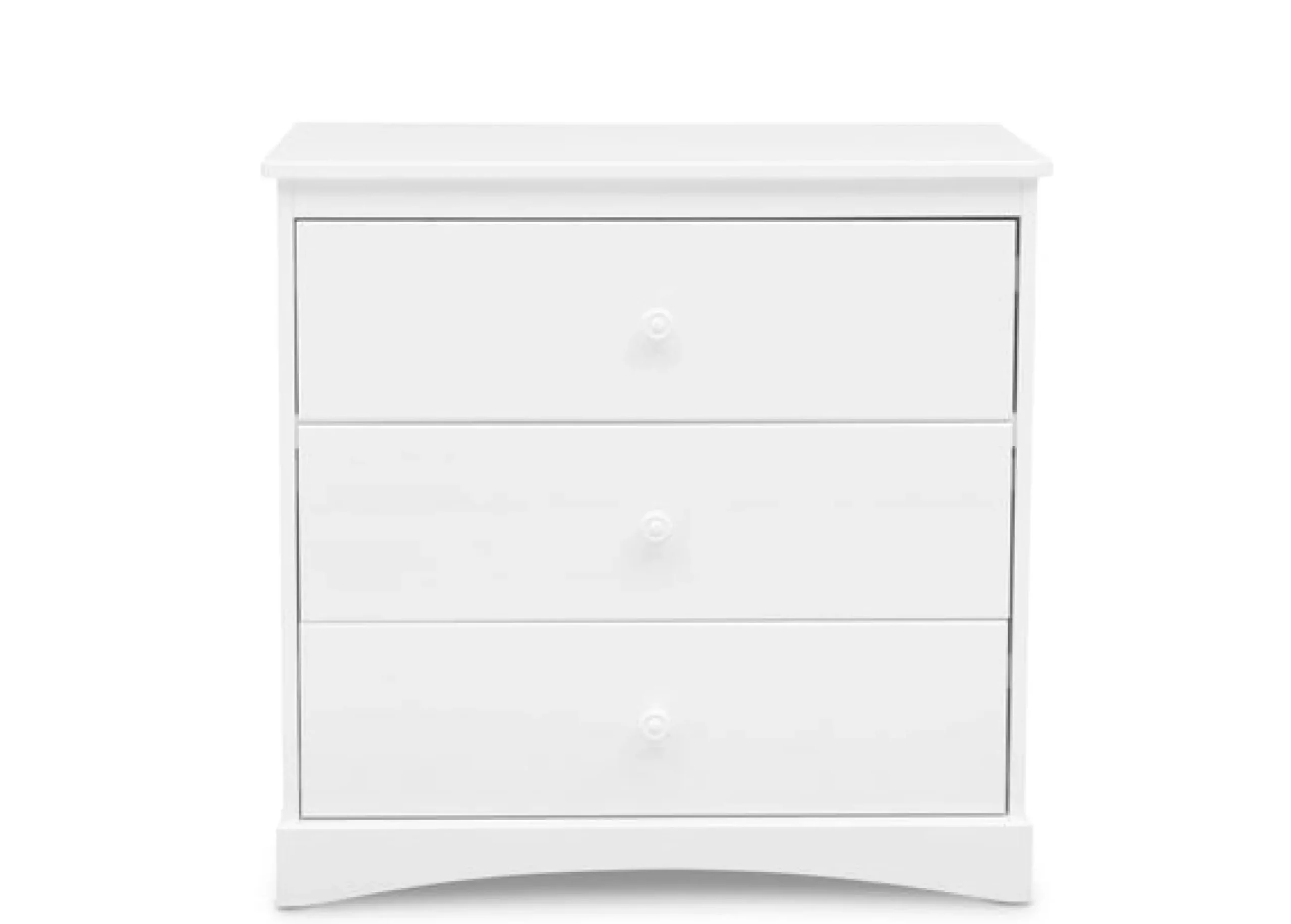 Dressers & Changing Tables|Dressers*Delta Children Sutton 3 Drawer Dresser with Changing Top and Interlocking Drawers Bianca White (130)