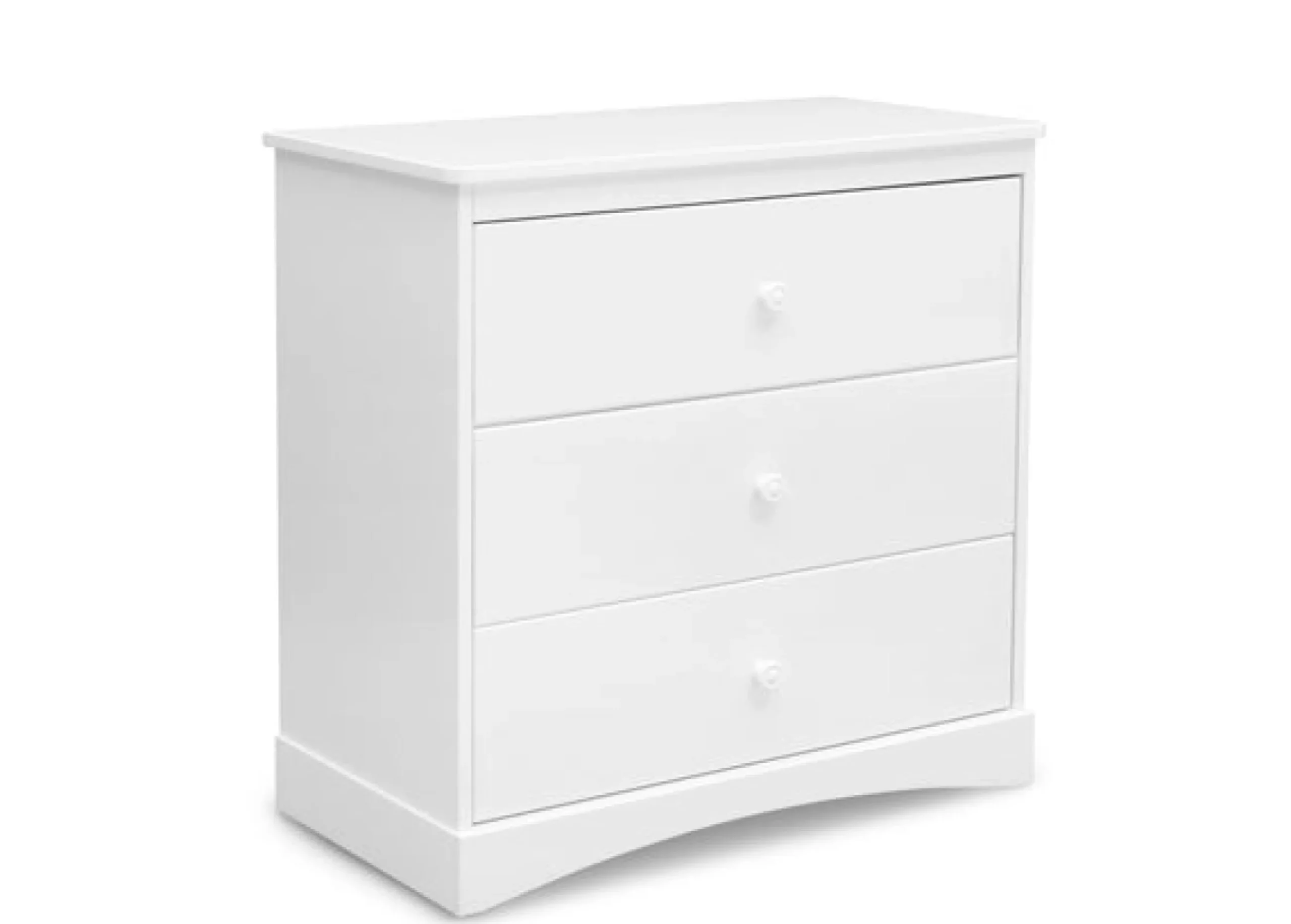 Dressers & Changing Tables|Dressers*Delta Children Sutton 3 Drawer Dresser with Changing Top and Interlocking Drawers Bianca White (130)