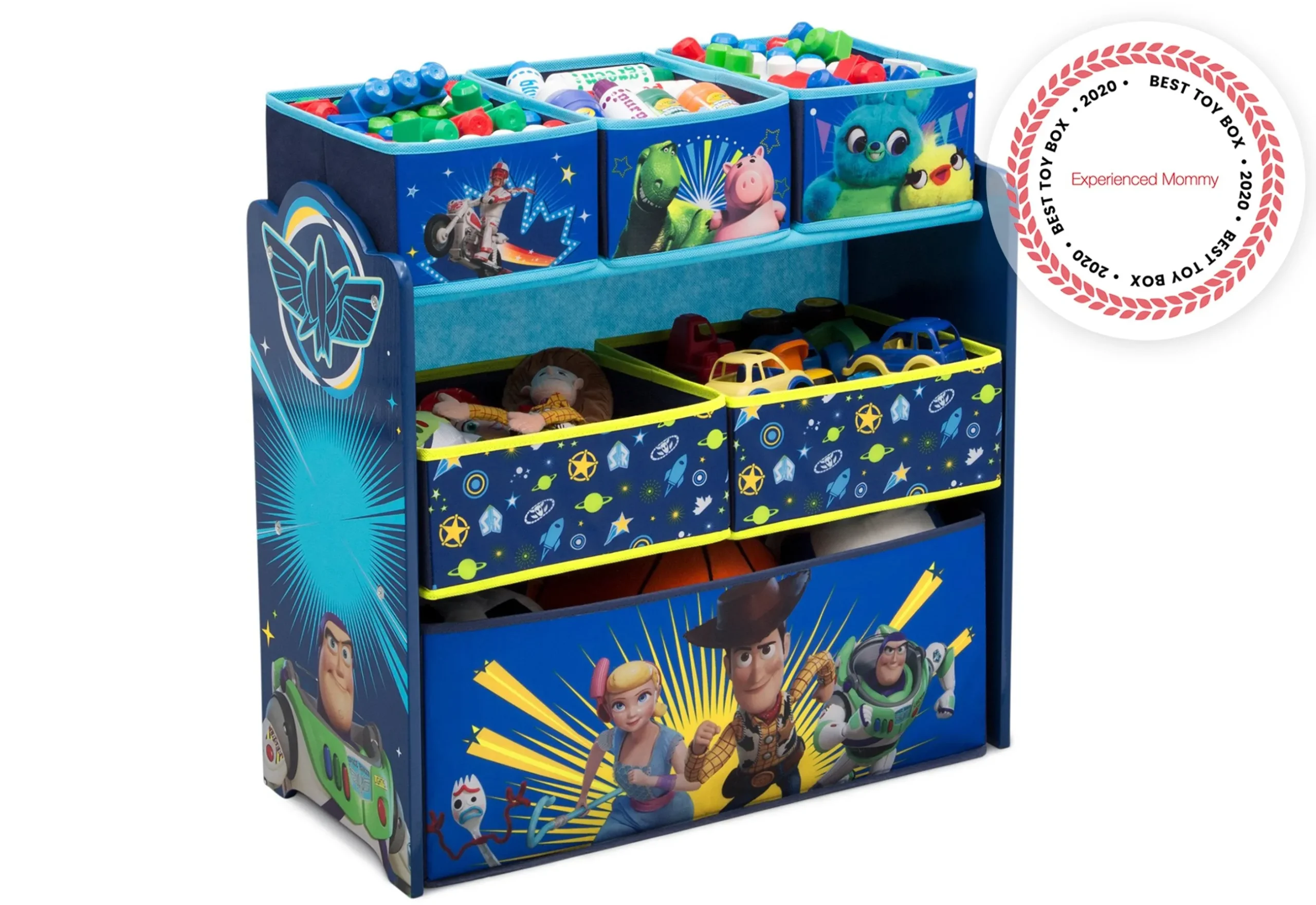 Toy Storage & Bookcases|Book & Toy Storage*Disney/Pixar Toy Story 4 Design and Store Toy Organizer by Delta Children