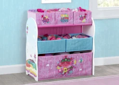 Toy Storage & Bookcases|Book & Toy Storage*Delta Children Trolls World Tour Design and Store 6 Bin Toy Organizer