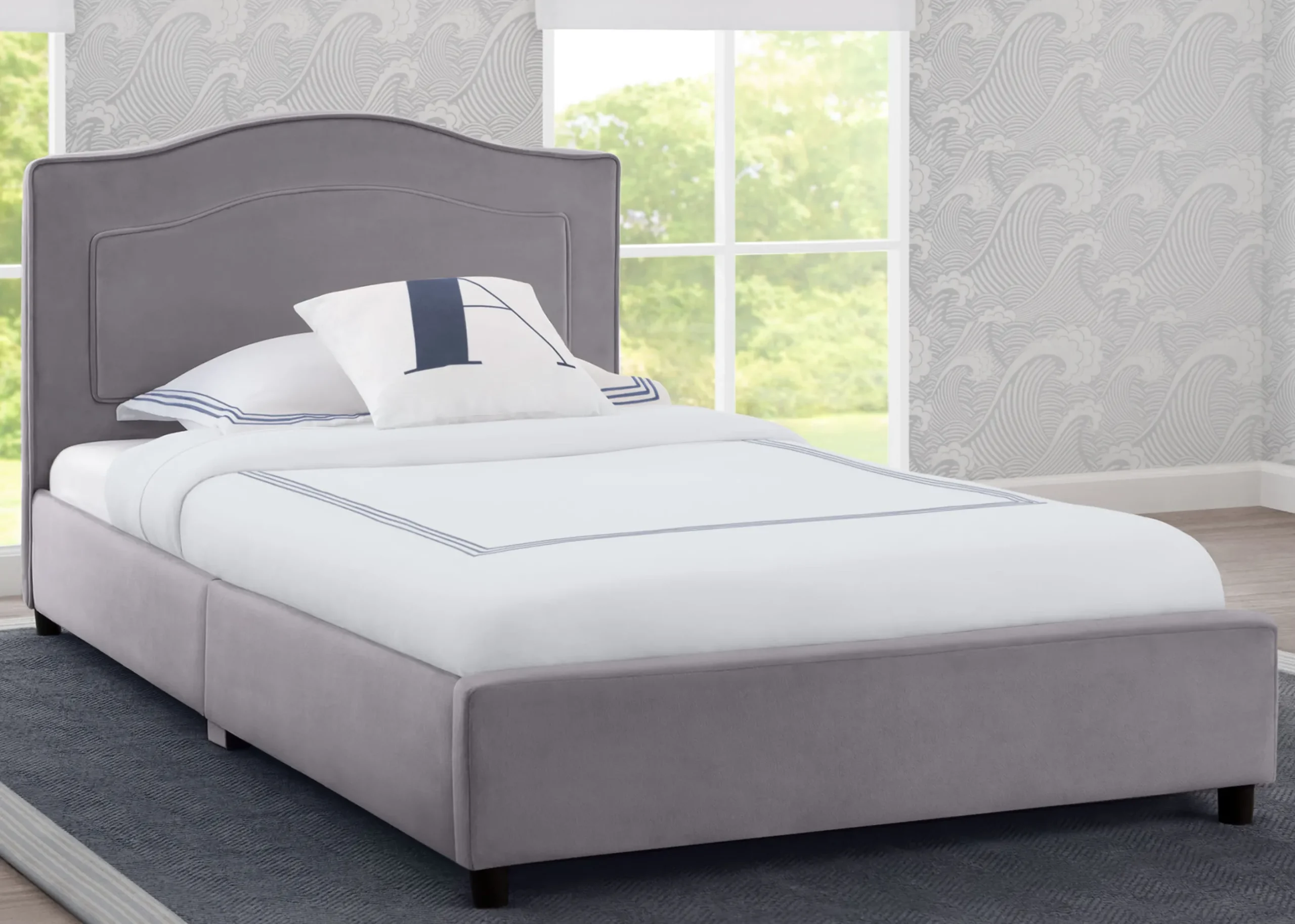 Twin Beds*Delta Children Upholstered Twin Bed