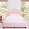 Twin Beds*Delta Children Upholstered Twin Bed with Round Headboard
