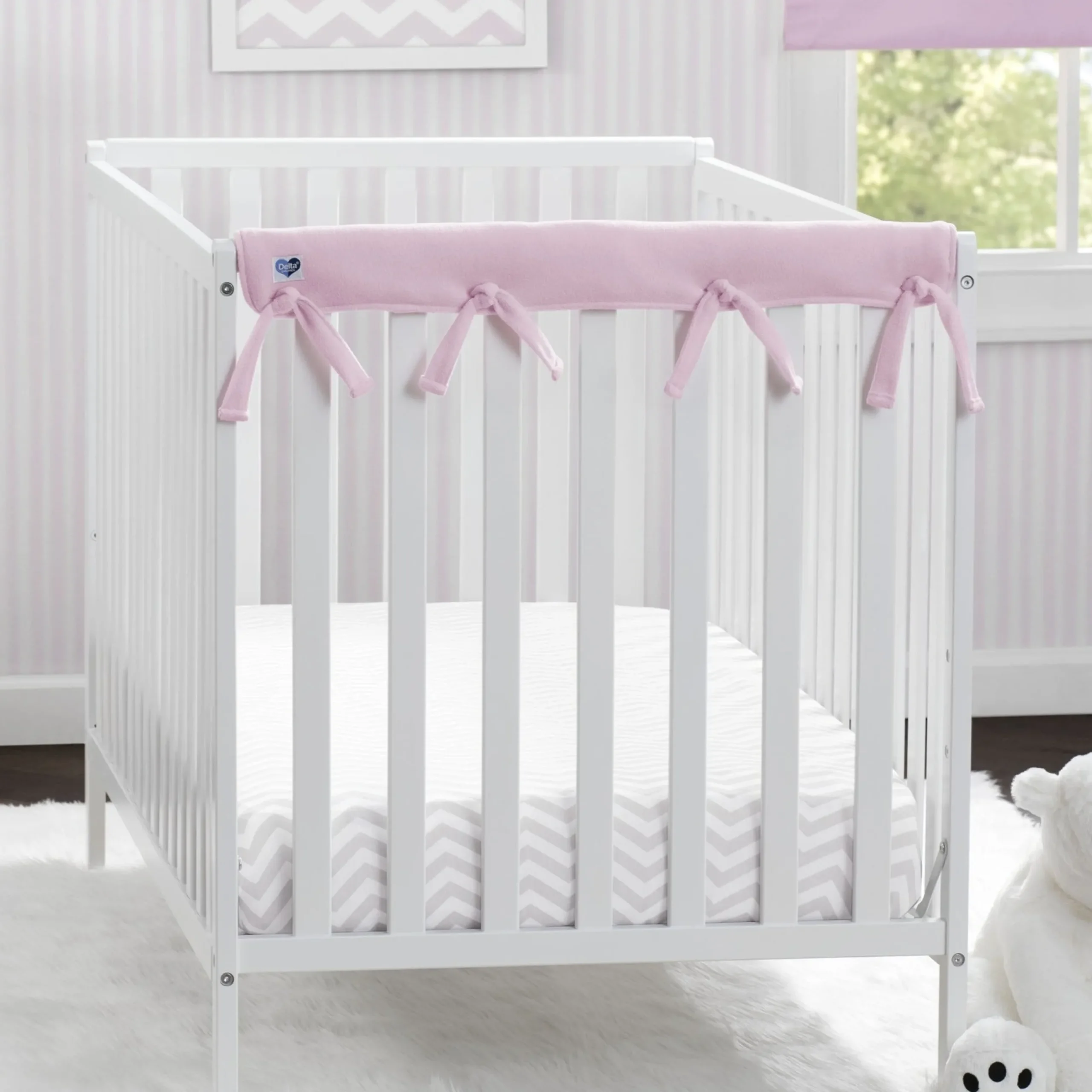 Nursery Accessories*Delta Children Waterproof Fleece Crib Rail Covers/Protectors for Short Side Rails, 2 Pack