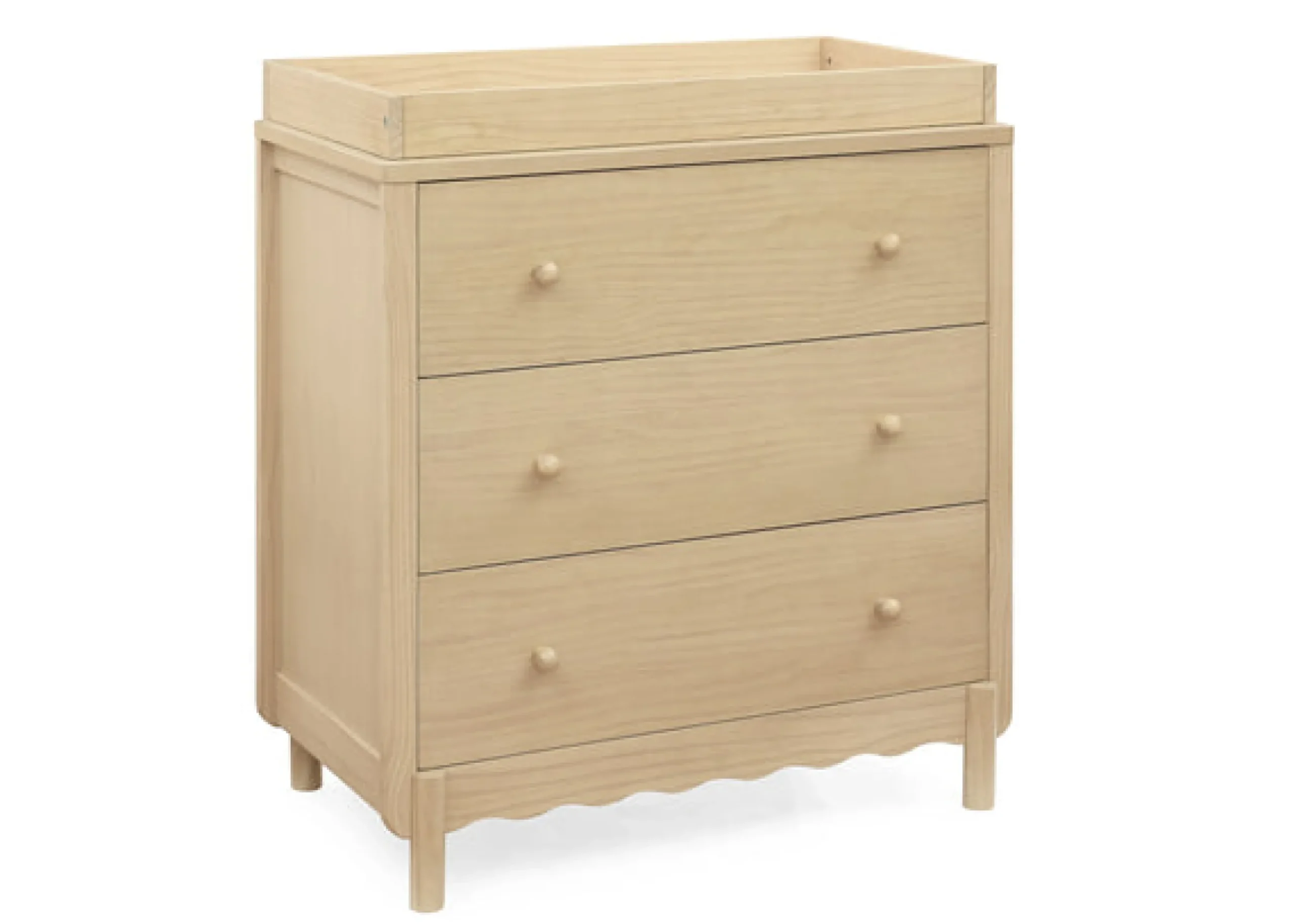 Dressers & Changing Tables|Dressers*Delta Children William 3 Drawer Dresser with Changing Top and Interlocking Drawers Natural Sandstone (1544)