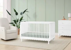 Baby Cribs*Delta Children William 4-in-1 Convertible Crib - Greenguard Gold Certified Bianca White (130)