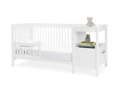 Baby Cribs*Delta Children Zoe 5-in-1 Convertible Crib and Changer Bianca White (130)